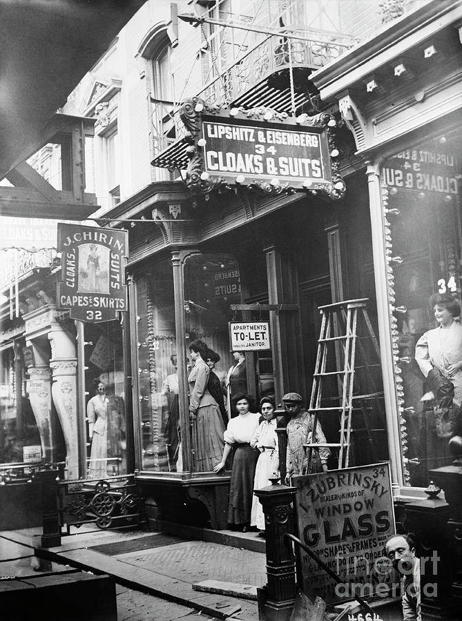 Cloak And Suit Shops With Signs Photograph by Bettmann