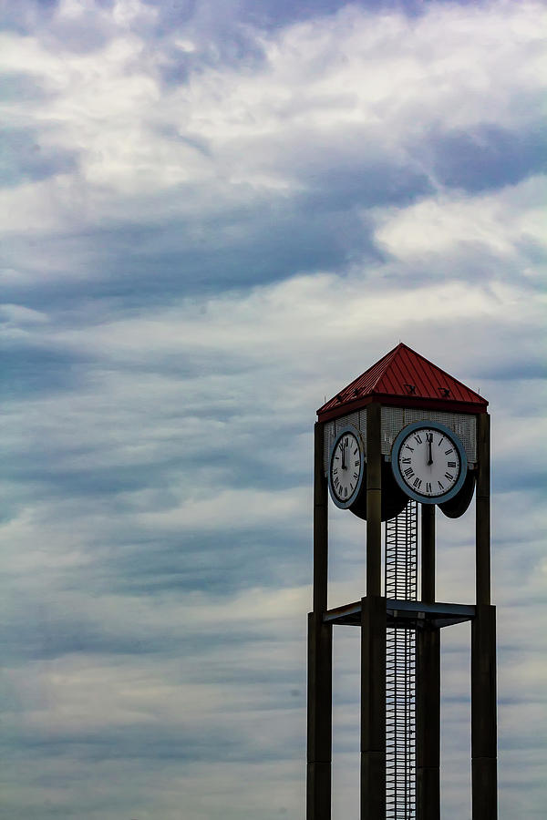 Clock Tower and Clouds Photograph by Robert Ullmann