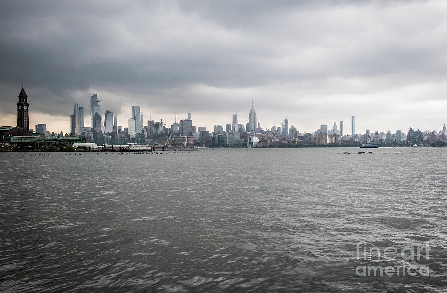 Clock Tower- Hoboken Photograph by Len Tauro