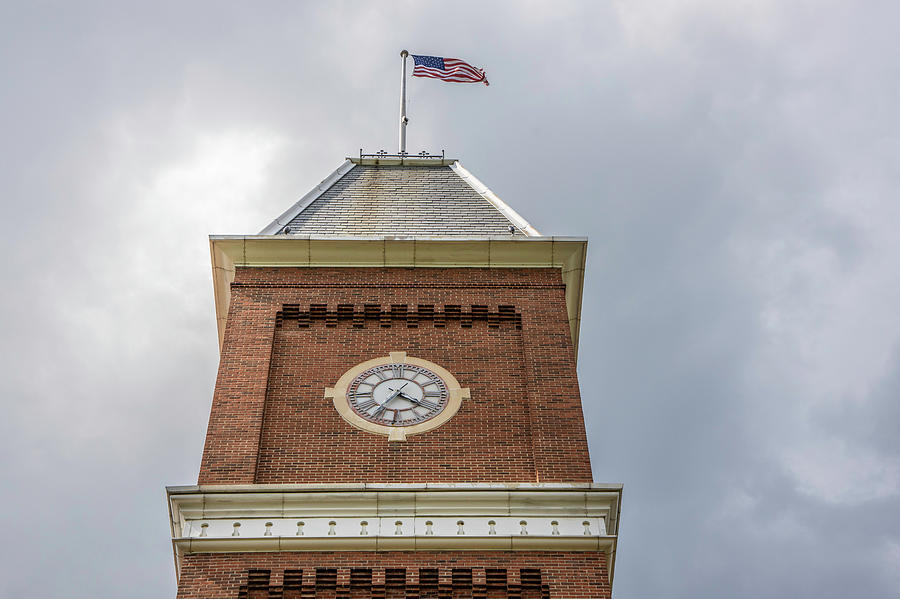 Clock tower University Hall The Ohio State University Photograph by John McGraw