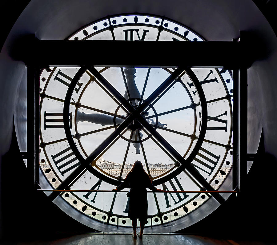 Clock With View On Paris Photograph by Isabelle Dupont