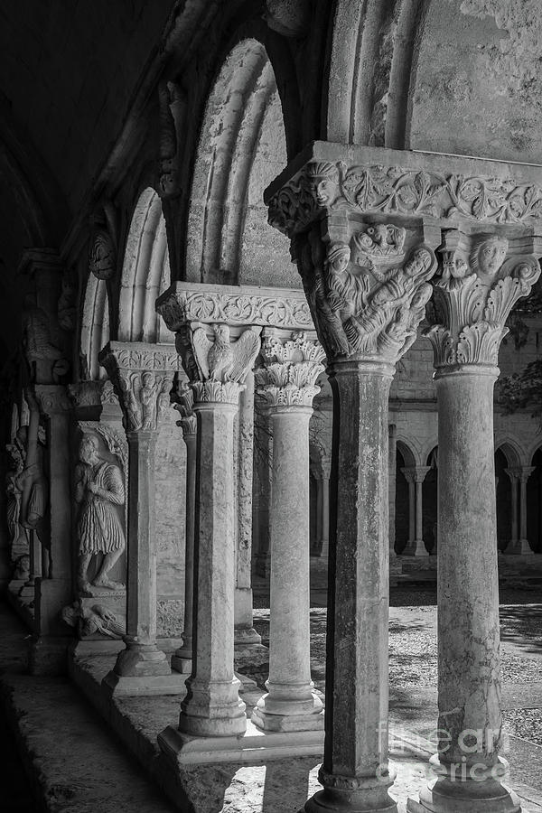 Architecture Photograph - Cloitre Saint-Trophime Pillars by Inge Johnsson
