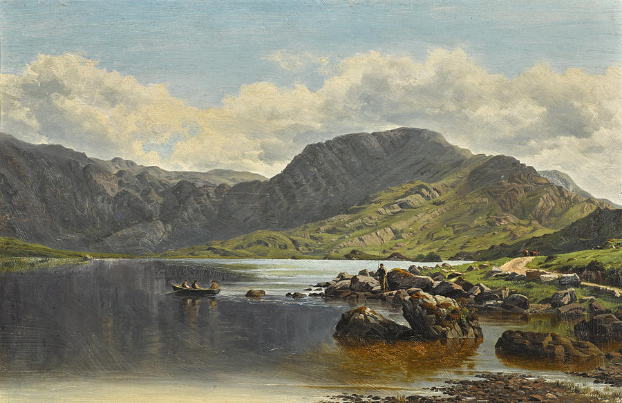 Cloon Lake, Glencar, Co. Kerry Painting by Bartholomew Colles Watkins