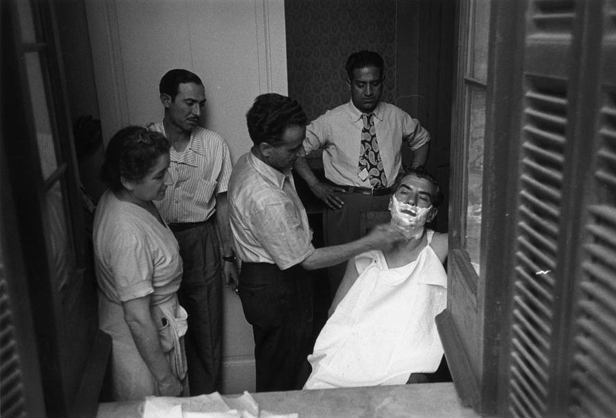 Close Shave Photograph by Slim Aarons