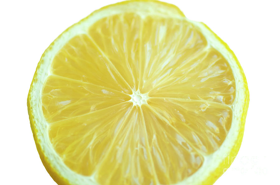 Close up of a lemon slice w1 Photograph by Ilan Rosen