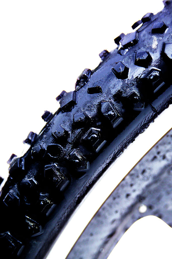 Close Up Of A Mountainbikes Tire Photograph by Westend61