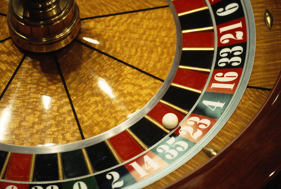 Close-up Of A Roulette Wheel Photograph by Barry Winiker