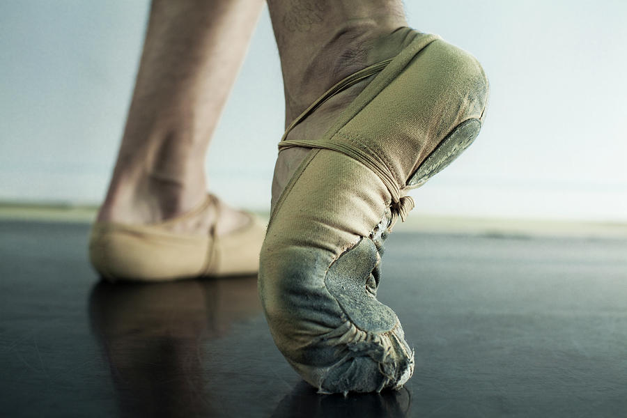 Close Up Of Ballet Dancers Feet In Toe Photograph by Patrik Giardino