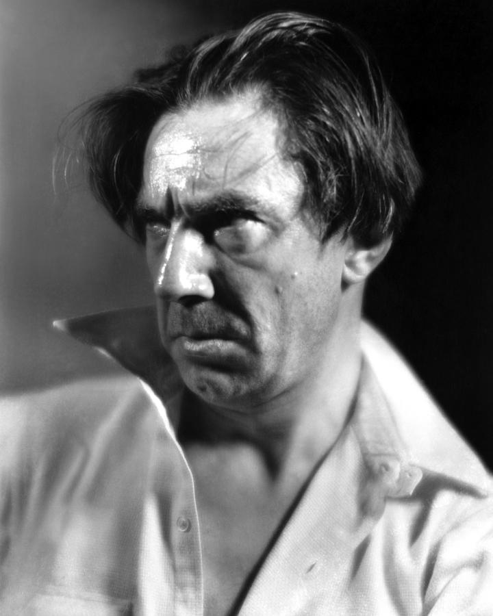 Black And White Photograph - Close-up Of Bela Lugosi by Globe Photos
