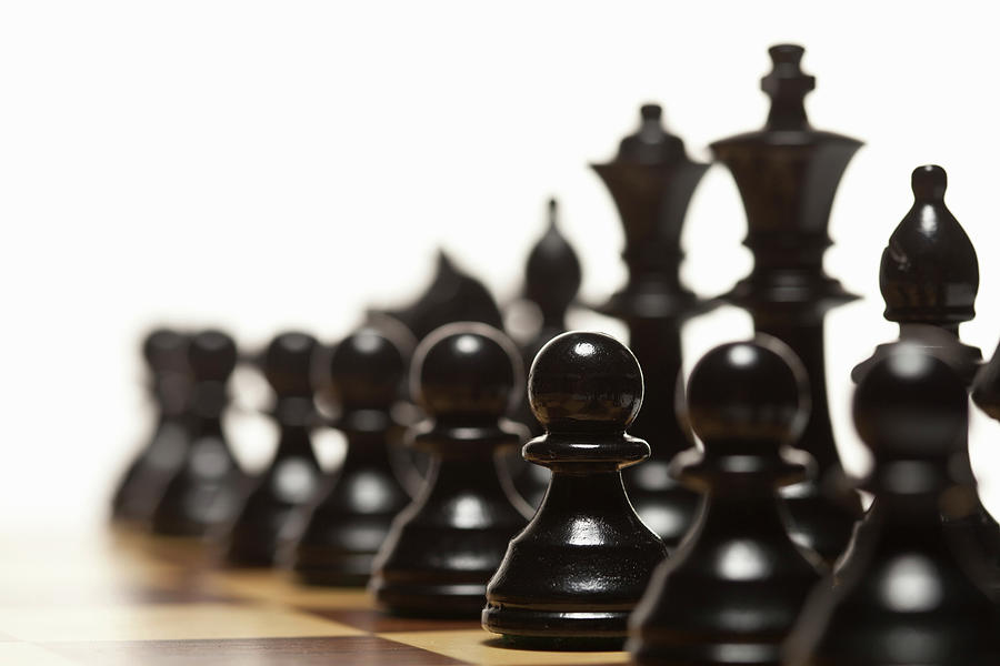 Close Up Of Chess Pieces On Board Photograph by Walter Zerla