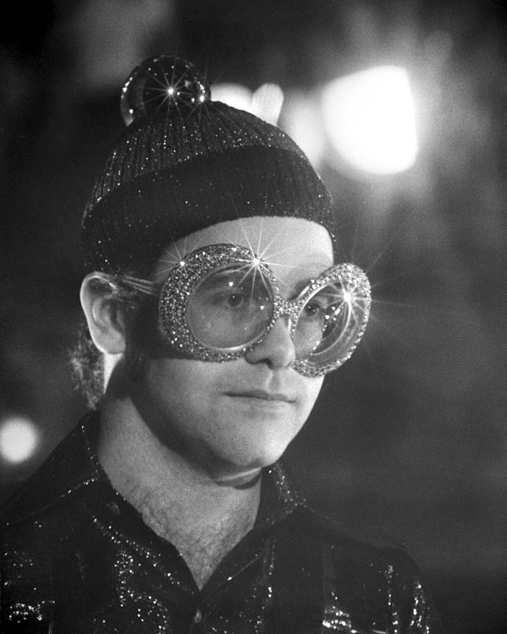 Elton John Photograph - Close-up Of Elton John by Globe Photos