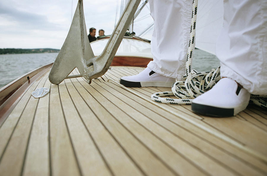 Rope Docking A Boat Stock Photo, Picture and Royalty Free Image