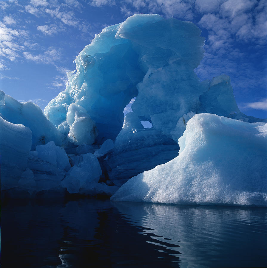 Close Up Of Floating Iceberg In A Fjord In Eastern Greenland Photograph