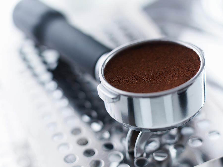 Close Up Of Ground Espresso In Photograph by Adam Gault