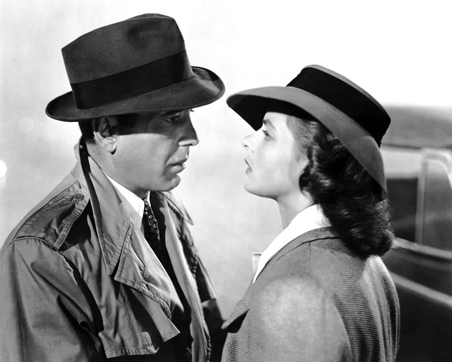Casablanca Movie Photograph - Close-up Of Humphrey Bogart And Ingrid Bergman by Globe Photos