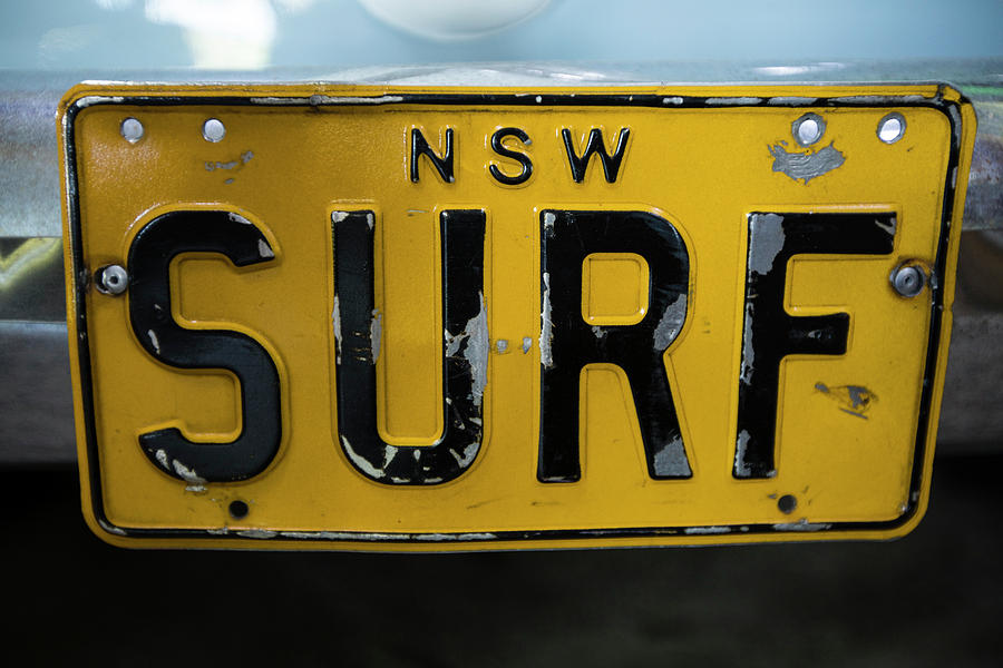 Surfing Capital License Plate