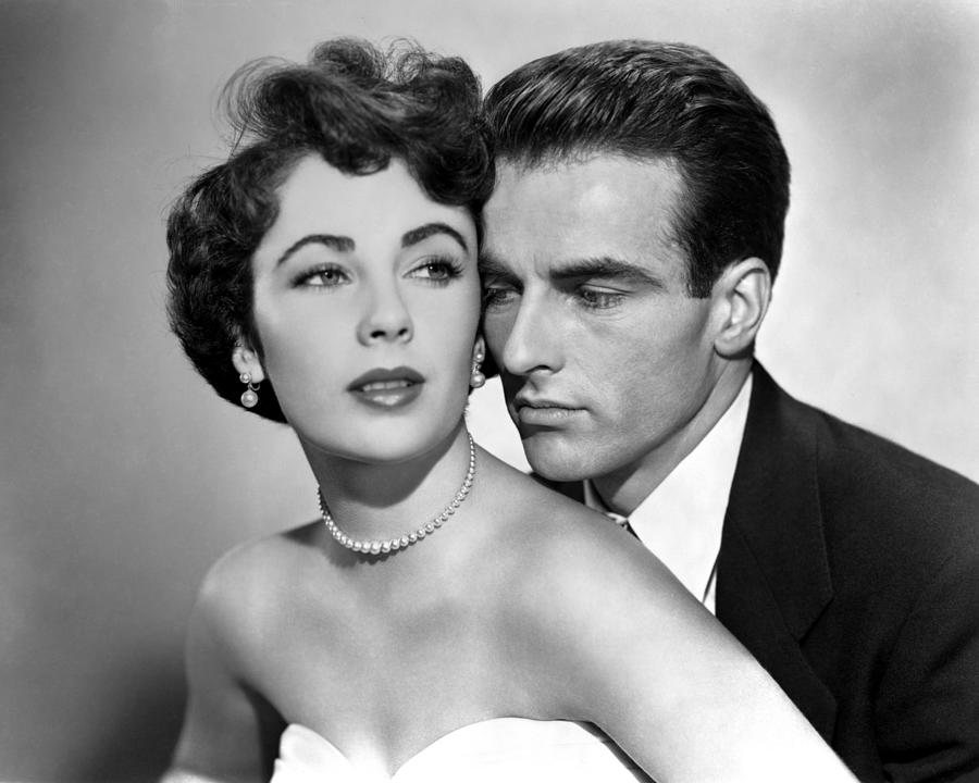 Close-up Of Montgomery Clift And Elizabeth Taylor Photograph by Globe ...