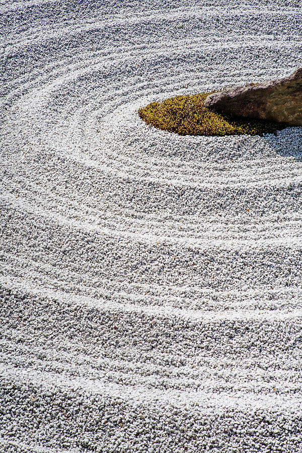 Close-up Of Pattern On Gravel In Rock Garden Photograph by Cavan Images Close-up Of Pattern On Gravel In Rock Garden Photograph by Cavan Images