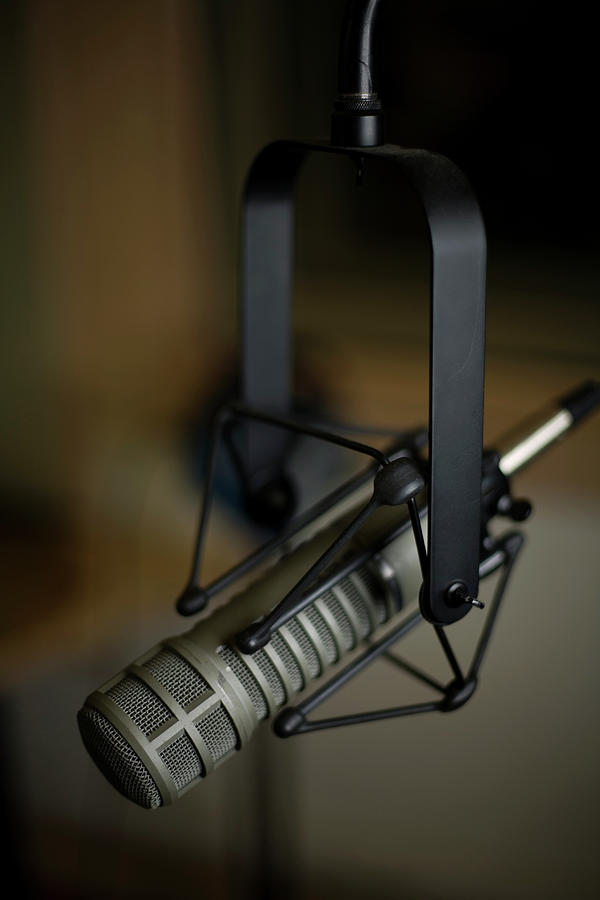 Close-up Of Recording Studio Microphone Photograph by Christopher Kontoes Close-up Of Recording Studio Microphone Photograph by Christopher Kontoes