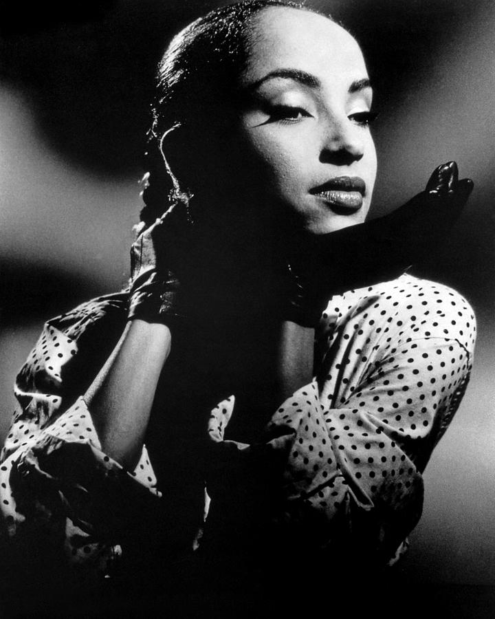 Close-up Of Sade Adu Looking Away Photograph by Globe Photos - Fine Art ...