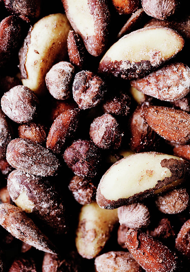 Close Up Of Salted Nuts Photograph by Line Klein