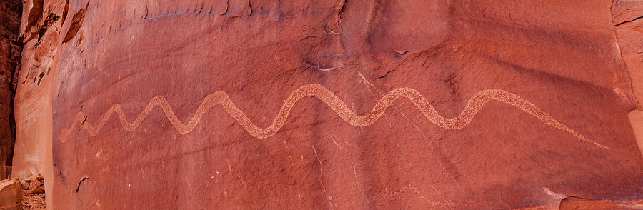 Close-up Of Snake Petroglyph, Solstice Photograph by Panoramic Images