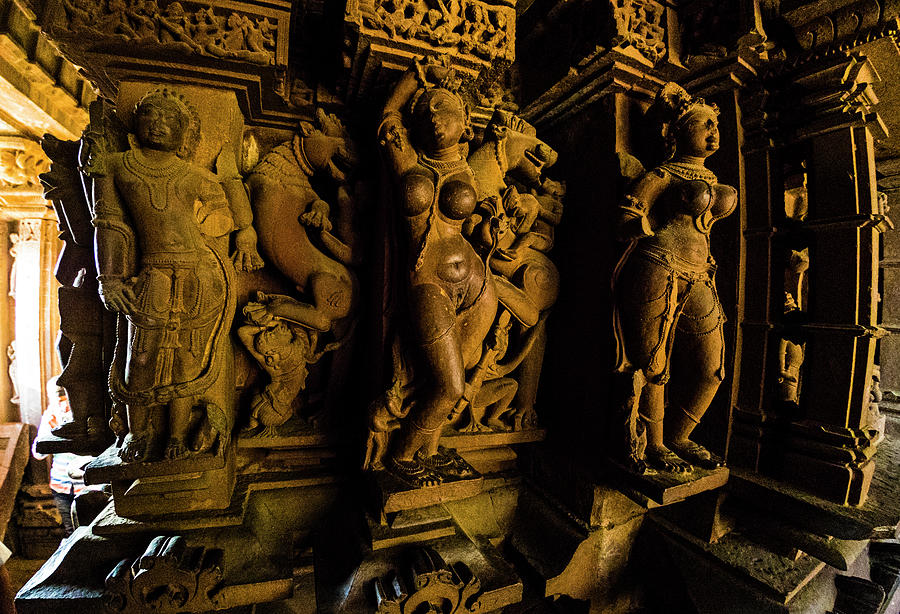 Close-up Of Statues, Khajuraho Temples Photograph by Panoramic Images