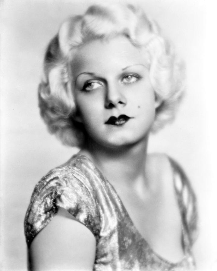 Close-up Of Thoughtful Jean Harlow Photograph by Globe Photos - Fine ...