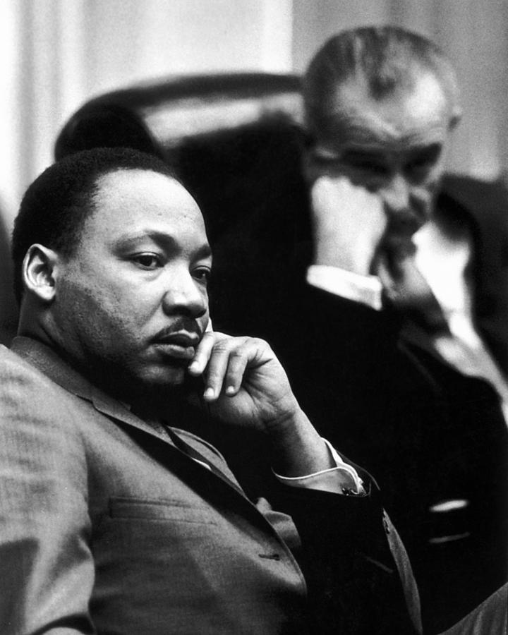 Close-up Of Thoughtful Martin Luther King Jr. Photograph by Globe ...