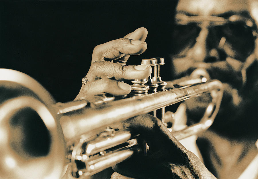 Close-up Of Trumpet Fingering Photograph by Digital Vision.