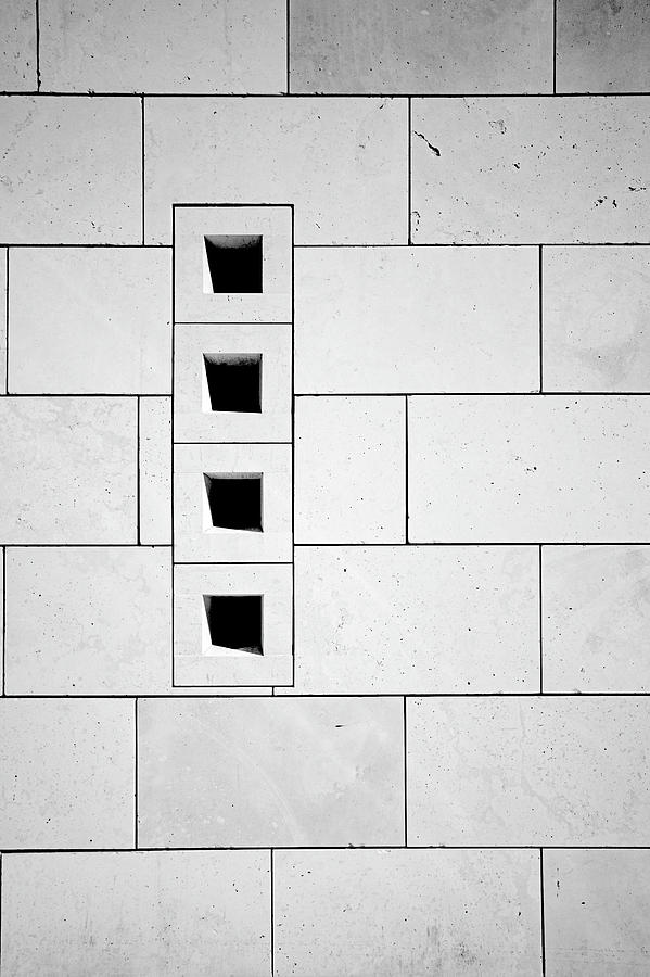 Close Up Of Wall Fill Of Rectangles Photograph by Www.alfonsobernal.com