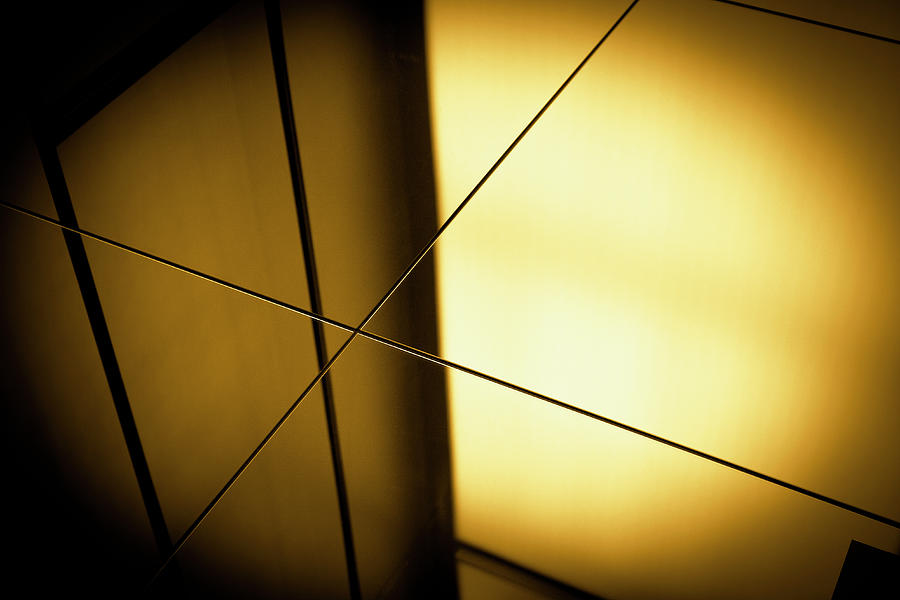 Close-up Spot Lit Reflection In Yellow Photograph by Ralf Hiemisch