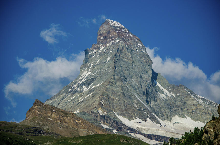 Close-up view of Matterhorn Photograph by Douglas Wielfaert