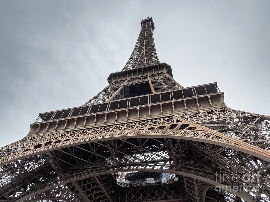 Close up View of the Eiffel Tower From Underneath Photograph by ...