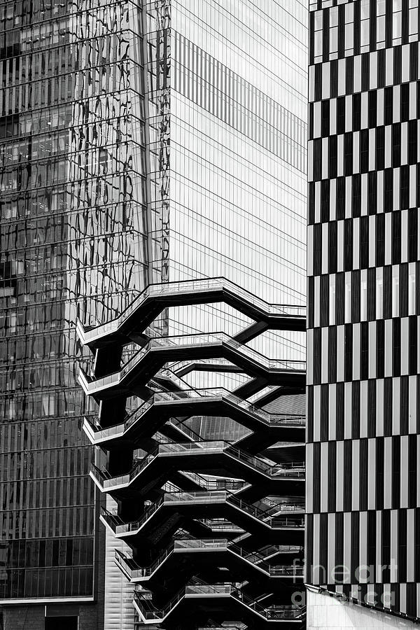 Close view of Vessel and skyscrapers of Hudson Yards in midtown by Edi Chen Close view of Vessel and skyscrapers of Hudson Yards in midtown by Edi Chen