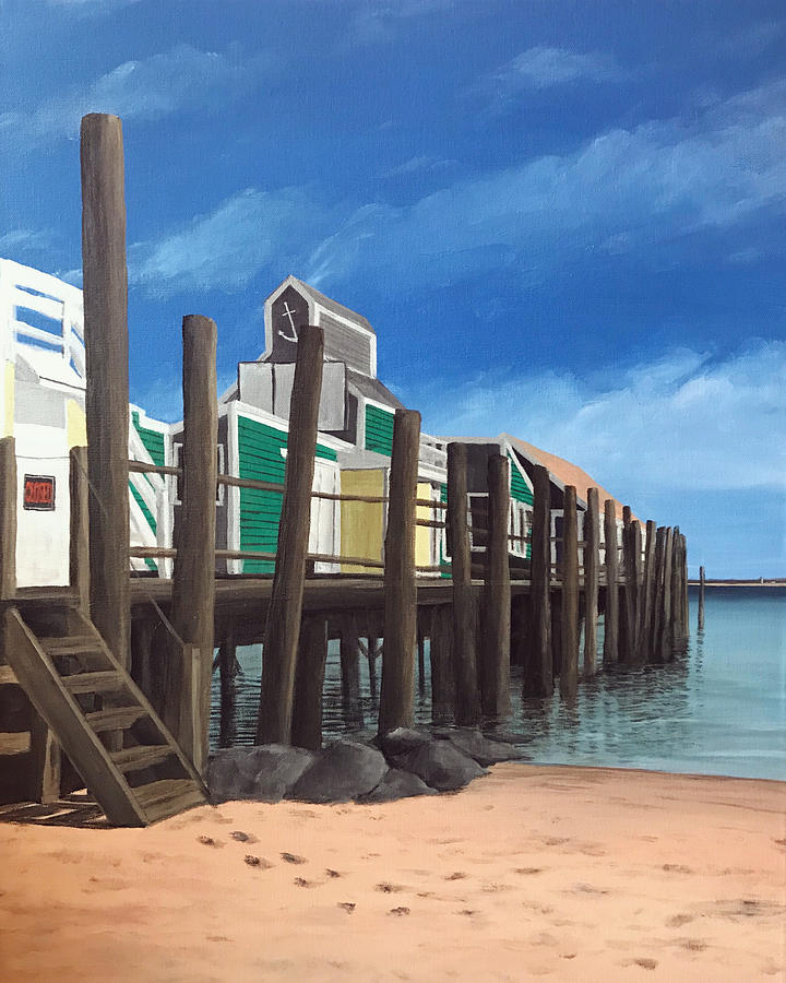 Provincetown Painting - Closed by Derek Macara Provincetown Painting - Closed by Derek Macara