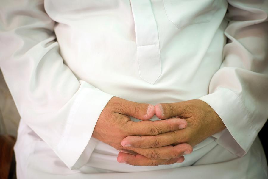 Closeup Of Hands Of Muslim Photograph by Lluis Real - Fine Art America