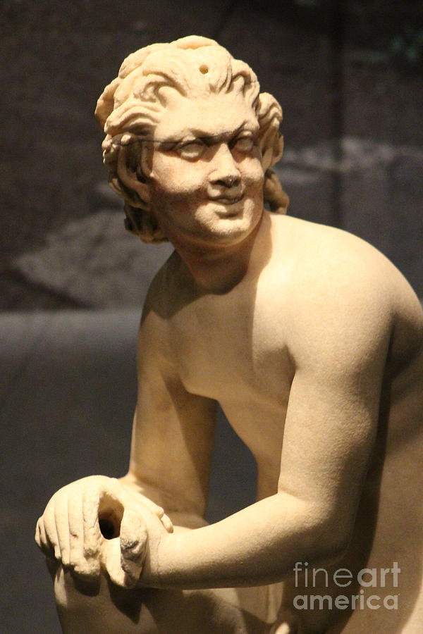 Closeup of Satyr at Pompeii Exhibit Reagan Library Simi Valley Photograph by Colleen Cornelius