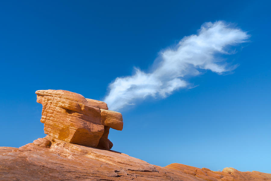 Las Vegas Photograph - Cloud And Rock by Ed Esposito