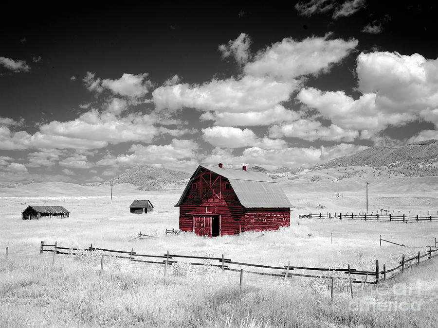 Cloud Barn Buttermilk Red Photograph by Mindy Sommers