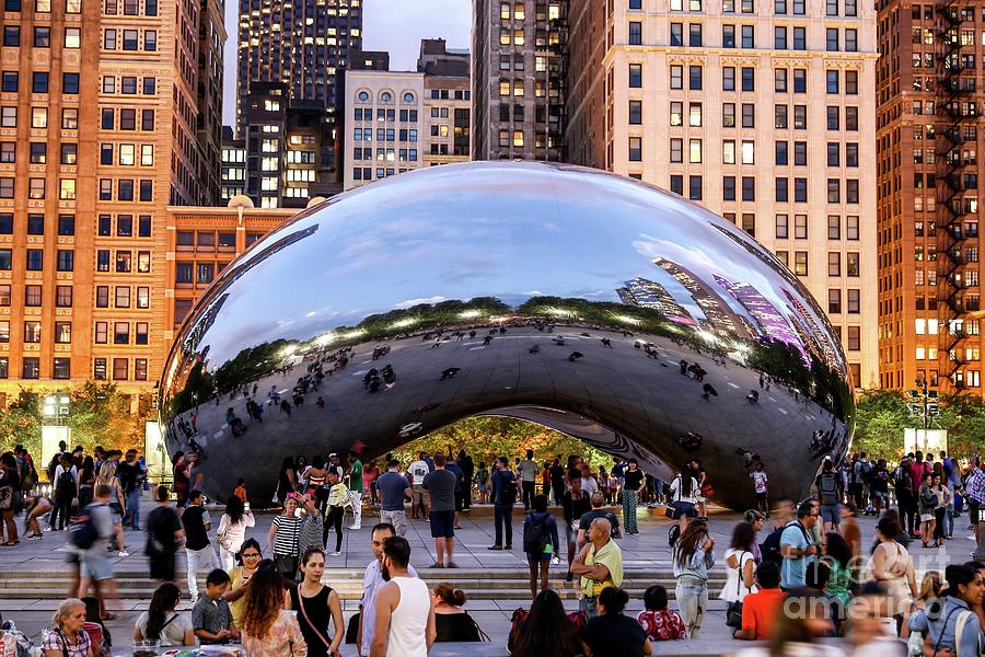 Cloud Gate In Chicago Photograph by Anadolu Agency