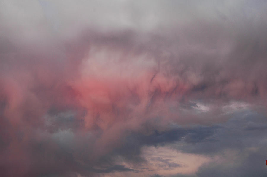Abstract Photograph - Whispy Pink Cloud by Kathleen Gauthier