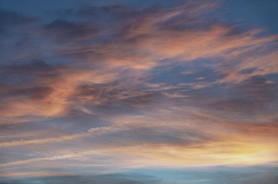 Peach Photograph - Cloud over Ventura by Kathleen Gauthier