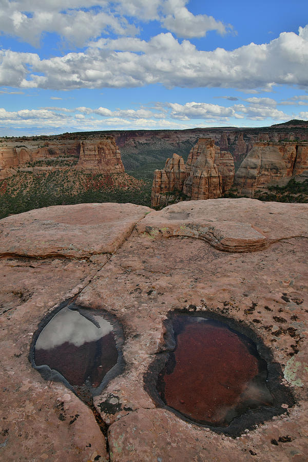 Cloud Reflection along Rim Trail in Colorado NM Photograph by Ray Mathis