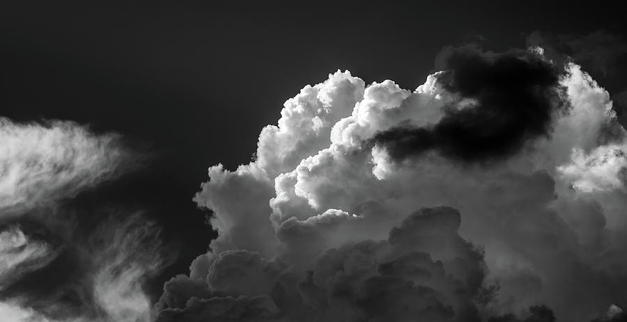 Clouds 1 Society In Black and White Photograph by Greg and Chrystal Mimbs