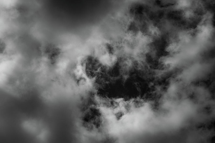 Clouds 17 In Black and White Photograph by Greg and Chrystal Mimbs