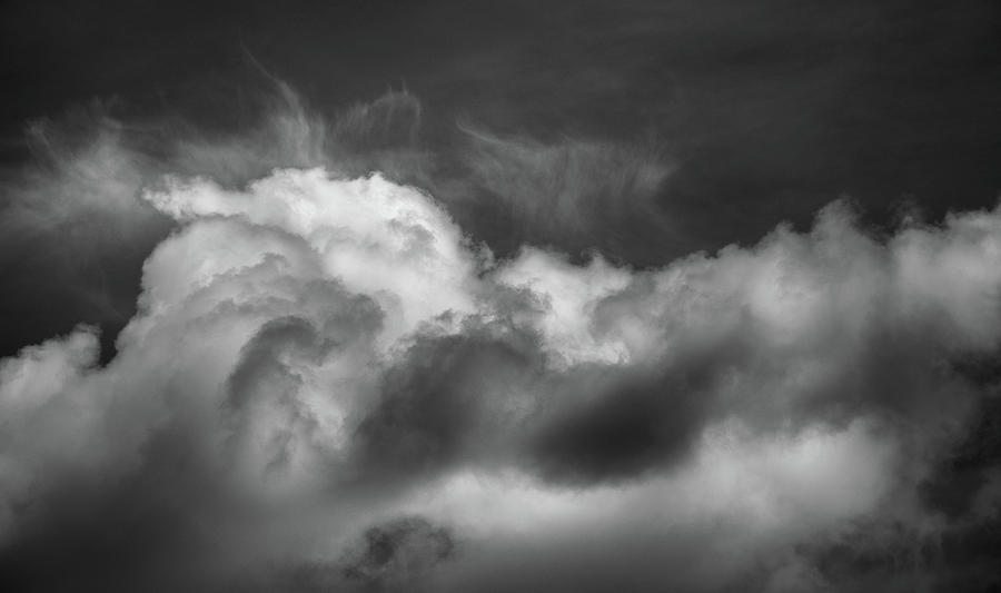 Clouds 18 In Black and White Photograph by Greg and Chrystal Mimbs