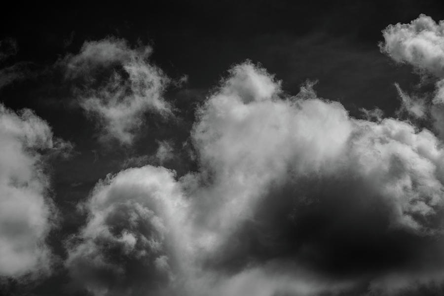 Clouds 21 In Black and White Photograph by Greg and Chrystal Mimbs