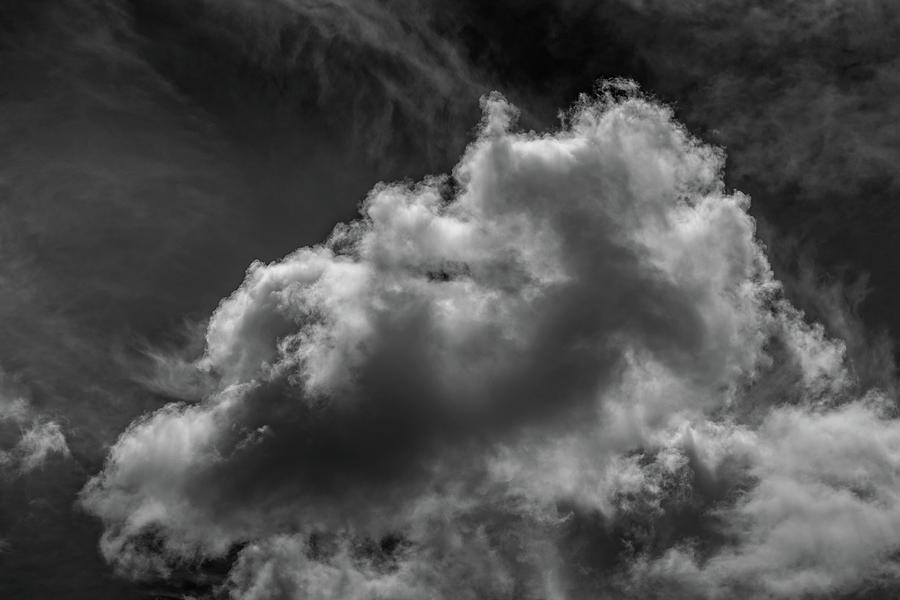 Clouds 25 In Black and White Photograph by Greg and Chrystal Mimbs