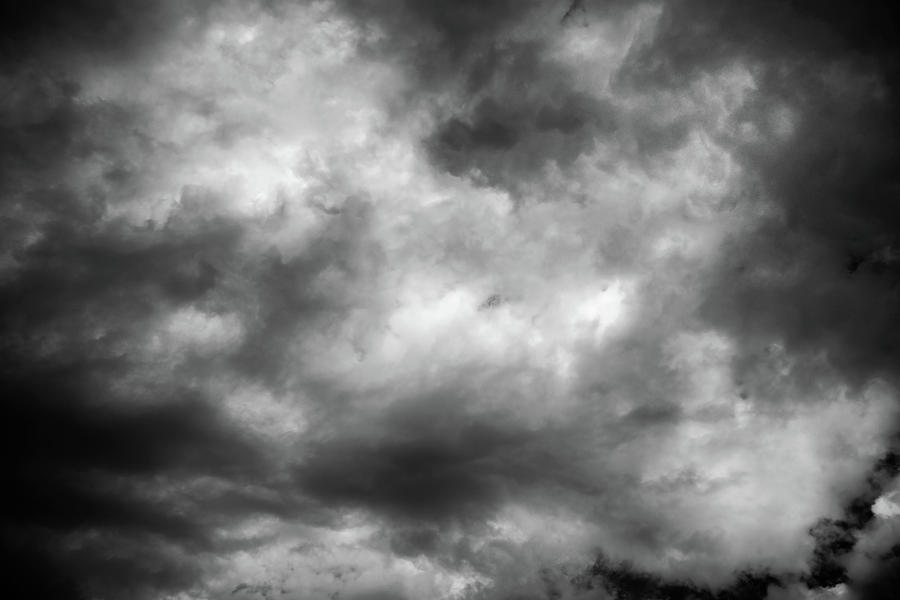 Clouds 28 In Black and White Photograph by Greg and Chrystal Mimbs